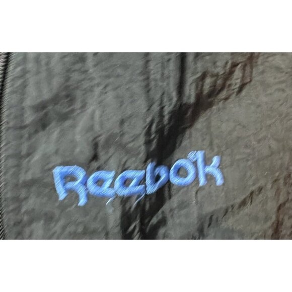 90s Vintage Reebok‎ Windbreaker Jacket Small  Black Blue & Pink - Picture 4 of 9